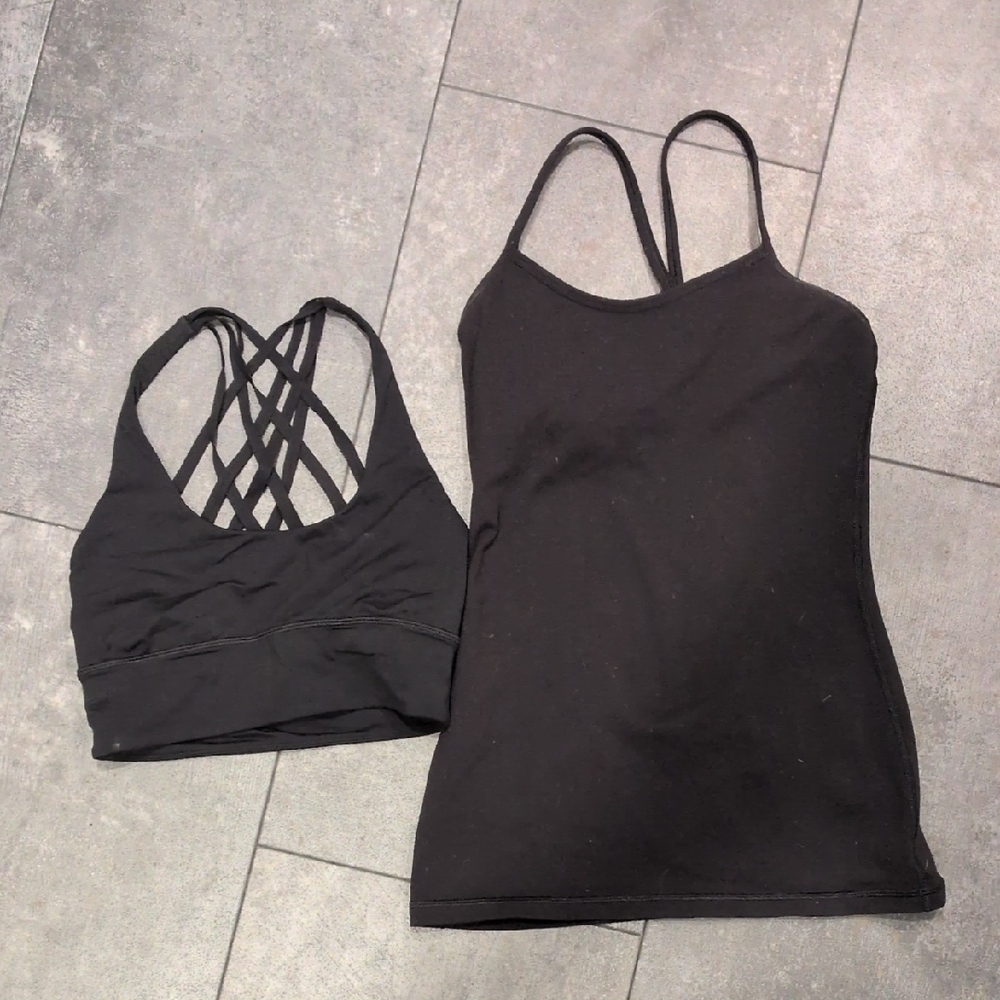 Lululemon Athletica Tank And Sports Bra Size 4